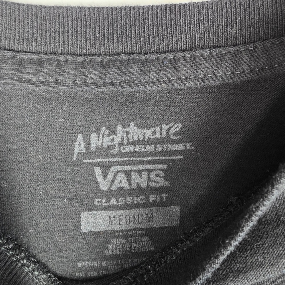 Vans A Nightmare on Elm Street Freddy Krueger Horror Movie T-Shirt Mens Medium - Picture 5 of 8